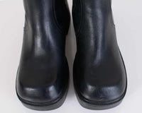 90s Steve Madden Black Leather Platform Knee High Boots Rave Goth Women's Size 9