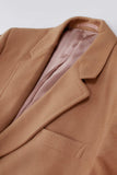 80s Mongolian Cashmere Tan Long Oversize Maxi Coat Unisex Mens L Women XL