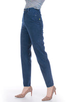 90s Esprit Navy Corduroy High Waist Tapered Pants Women Size XS 26" waist 30" inseam