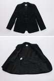 Vintage Armani Collezioni Virgin Wool Black Tailored Blazer Jacket Size M 38" bust