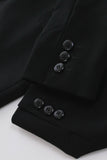 Vintage Armani Collezioni Virgin Wool Black Tailored Blazer Jacket Size M 38" bust