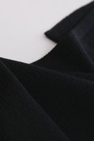 Vtg St. John Black Knit High Waist Midi Pencil Skirt Minimal Women's Size Small 26-28" waist