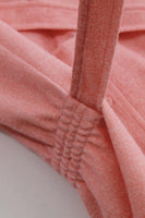 70s Vintage Soft Knit Peach Wide Leg Belted Jumpsuit Size Medium 37"-30"-37"