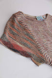 70s Vintage Lurex Space Dyed Arpeja Organically Grown Knit Sweater Dress Size S