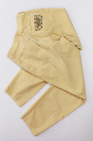 90s MISSONI Sport Pale Yellow High Waist Jeans Made in Italy Women's Size 0
