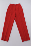 Vintage Pendleton Red Wool High Waist Pleated Trouser Pants Made in the USA Size S 26" waist