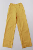 Vintage St John Sport Seashell 2 Piece Yellow Pantsuit Stretch Jacket and Linen Blend Pants Suit S