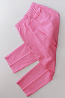 Vintage Pantempos Pink Cotton Poly High Waist Preppy Pants Size XS - 2 - 25" waist