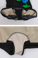Deadstock Vintage ROXANNE Skirted Swimsuit w Matching Skirt 2pc Set Black Neon Floral NWT Women Size Small...34 C...24-27" waist skirt
