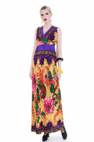 60s vintage boho hippie festival maxi caftan dress resortwear