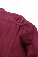 80s Cranberry Linen High Waist Pants Jones New York Made in the USA Women's Size XS 26" Waist