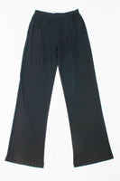 Y2K MAX MARA Crepe Black Wide Leg High Waist Pants Women's Size Medium / 8 / 30" waist / 46" hips / 11.5" rise / 34" inseam / 45.5" long