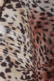 80s Soft Stretchy Animal Print Caftan Muu Muu Maxi Dress Loungewear Women&#39;s One Size Fits Most