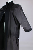 80s Heavy Oversized Long Black Wool Winter Coat Made in the USA Women&#39;s Size Large - XL - 44&quot; Bust - 42&quot; waist - 42&quot; hips