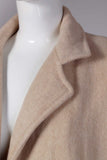 70s Vintage IVORY Wool Wrap Coat by Arthur Jay Women&#39;s Size Medium - 40&quot; bust - 40&quot; waist - 44&quot; hips