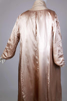 70s Vintage IVORY Wool Wrap Coat by Arthur Jay Women&#39;s Size Medium - 40&quot; bust - 40&quot; waist - 44&quot; hips