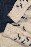 70s Vintage COWICHAN Trees and Birds Canadian Wool Knit Cardigan Sweater Women&#39;s Size Medium 40&quot; bust - 38&quot; waist - 34&quot; hem
