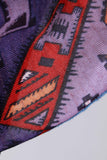 1970s Slinky DISCO Aztec Nylon Acetate Snap Button Collared Shirt Women&#39;s Size Small-Medium / 34-38&quot; bust / 29-34&quot; waist