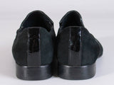 Vintage DANIELLE Mens Black Suede Leather Loafer Dress Shoes Size 44 EUR
