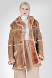 Perfect Vintage SAWYER SHEARLING Sheepskin Thick Plush Wool Barn Coat Made in the usa Size 40- XL - 24&quot; shoulders - 44&quot;chest/bust - 41&quot;waist