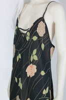 Vintage VALENTINO Bias Slip Dress Women's Size 10 - 12 - Large - 42" bust - 48" waist - 53" hips - 53" long