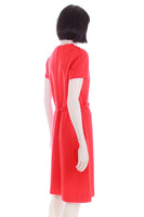Vintage 1960s RODIER PARIS Orange Wool Knit Mod Mini GoGo Dress Made in France Women's Size Medium - 36" bust - 32" waist - 36" hips