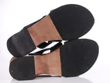 Vtg 90s CANDIES Wood Platform Black Leather Chunky Sandals Women's Size USA 10