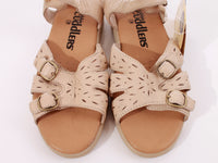 Vintage COBBIE CUDDLERS Deadstock with Tags Beige Leather Cushion Comfort Sandals Women's Size USA 7.5