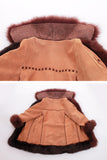 Vintage 70s Jonathan Legault Shearling Fur and Suede Brown Penny Lane Coat Jacket Made in Canada Women's Size XS/Small/ 36" bust / 34"waist
