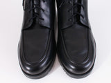 90s Black Leather Lace Up Block Heel Ankle Boots by Rockport Made in Brazil Women's Size 9 USA