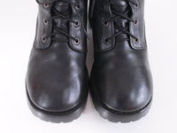 90s Platform SKECHERS Black Leather Block Heel Lace Up Boots Distressed and Tough Vintage Women's US Size 9