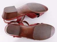 70s Vintage Oxblood SAS Comfort Sandals Made in the USA Women's US Size 9
