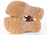 Vintage 90s Aldo Beige Tan Wedge Platform Sandals Women's Size EU 37 / US 7
