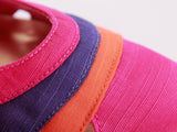 80s 90s Pink Ellemeno Color Block Textile High Heel Pumps USA Size 6.5 or 7 narrow