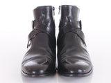 Vintage Harness Boots Nice Collection Black Leather Side Buckle Ankle Boots JAPAN Size 25.5 /// 10.5" insole