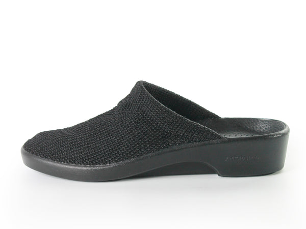 Minimalist Woven Stretch Fabric Slides Arcopedico Made in Portugal Women's EUR Size 38.5 / USA Size 8 - 8.5 / 10" insole