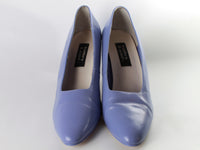 80s Valley Lane Lavender Leather Pumps Women's USA Size 10 B // 10.5" interior length