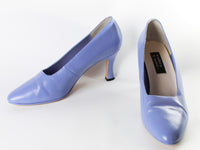 80s Valley Lane Lavender Leather Pumps Women's USA Size 10 B // 10.5" interior length