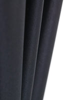 Vintage Black Jersey Ruffle Neckline Midi Dress Made in the USA marked size 9/10...34-38" bust...25-26" waist