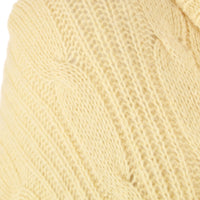 Vintage Nordstrom Angora Lambswool Pale Yellow Full Length Turtleneck Sweater Size Small / Medium