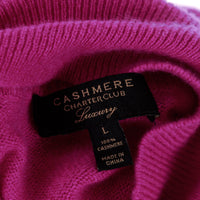 Fuchsia Cashmere Turtleneck Sweater Size Large