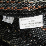 Barbara Weissman Handwoven Fiber Artist Heavy Knit Batwing Top Size Medium +