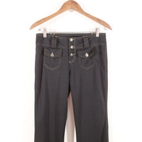 Y2K Joe Benbasset Low Rise Flared Black Pants Size 4-6 / 29" low waist / 31.5" inseam