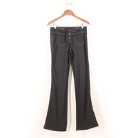 Y2K Joe Benbasset Low Rise Flared Black Pants Size 4-6 / 29" low waist / 31.5" inseam
