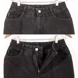 80s BONGO Black High Waist Tapered Mom Jeans 27" waist / 29.5 inseam