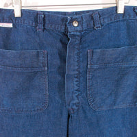 1970s Angeles 1000 Vintage Bell Bottom Jeans 30" high waist / 33.5" inseam