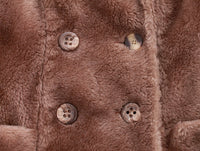 Faux Fur Coat Faux Fur Jacket 80s Clothing Beige Taupe Jacket Vegan Fur Coat Retro Mod 90s Vintage Clothing Women's Size SMALL 